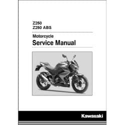 manuel d'atelier KAWASAKI  Z250  de 2013 à 2017