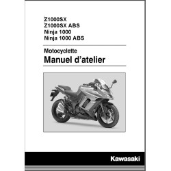 manuel d'atelier KAWASAKI  Z1000 SX de 2014 à 2016 Z1000sx