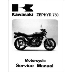 manuel d'atelier KAWASAKI  ZEPHYR 750  de 1991 à 1997