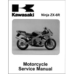 manuel d'atelier KAWASAKI  NINJA ZX-6R 636  de 2002
