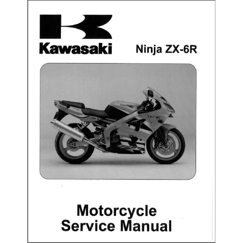 manuel d'atelier KAWASAKI  NINJA ZX-6R 636  de 2002