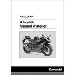 manuel d'atelier KAWASAKI  NINJA ZX-6R 636  de 2009 à 2016