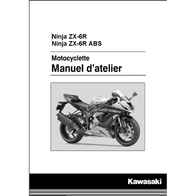 manuel d'atelier KAWASAKI  NINJA ZX-6R 636  de 2013 à 2016