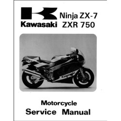 manuel d'atelier KAWASAKI  NINJA ZX-7R - ZXR 750  de 1989