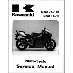 manuel d'atelier KAWASAKI  NINJA ZX-7R - ZX-7RR  de 1996 à 2002