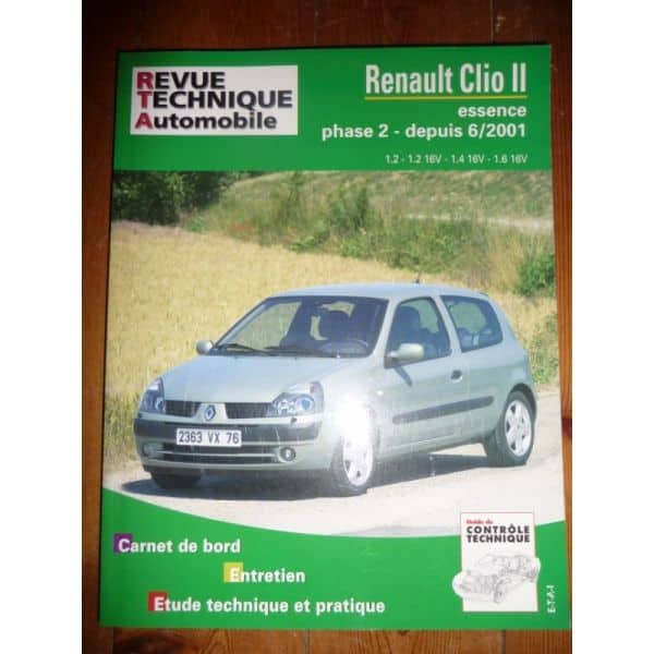 Clio II Ess 01- Revue Technique Renault