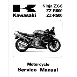 manuel d'atelier KAWASAKI  ZZ-R 600 - ZZ-R 500 - ZX-6   de 1990 à 1993