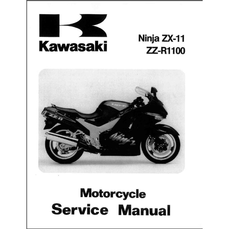 manuel d'atelier KAWASAKI  ZZ-R 1100 - NINJA ZX-11  de 1993 à 2001