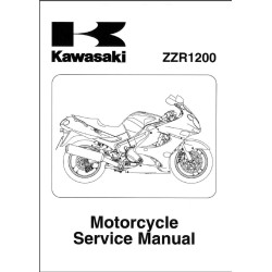 manuel d'atelier KAWASAKI  ZZ-R 1200  de 2002 à 2004