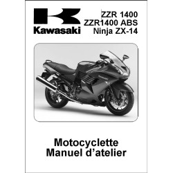 manuel d'atelier KAWASAKI  ZZ-R 1400 - NINJA ZX-14 de 2006 à 2007