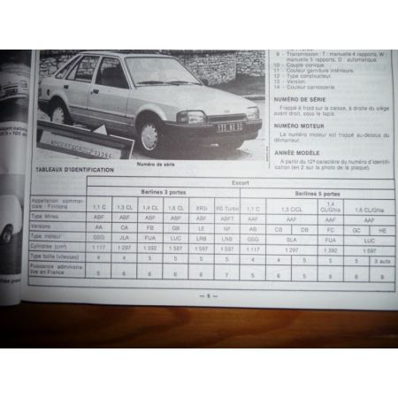 Escort Orion Revue Technique Ford