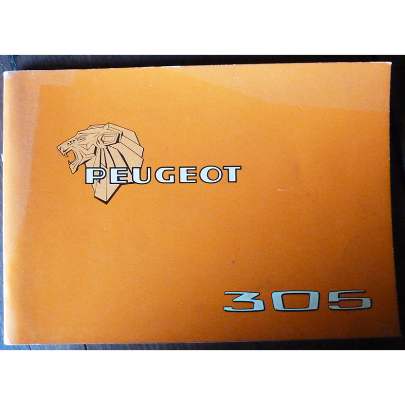 305  - Manuel Entretien PEUGEOT