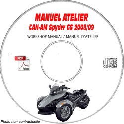 CAN-AM SPYDER GS de 2008 à 2009

        SPYDER GS   SM5 + SE5

Manuel d'Atelier sur CD-ROM