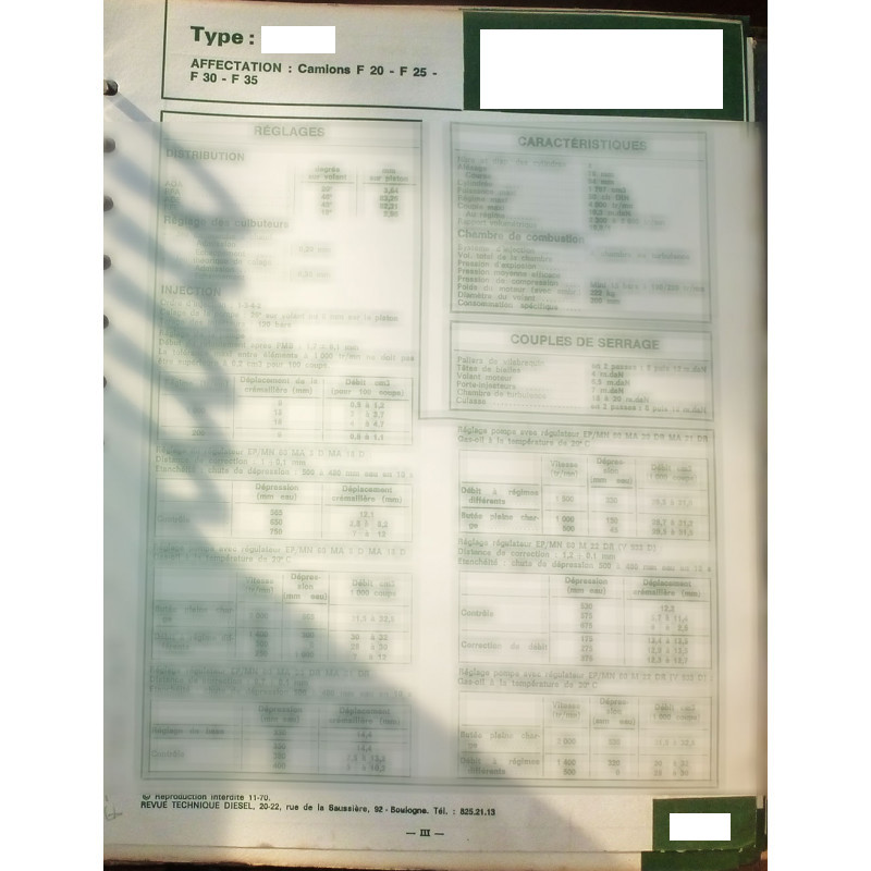 55U8 - 65PC 4x4 - 50.8 - 60.8 79.80 -90.100 109.14 - Fiche Technique Iveco