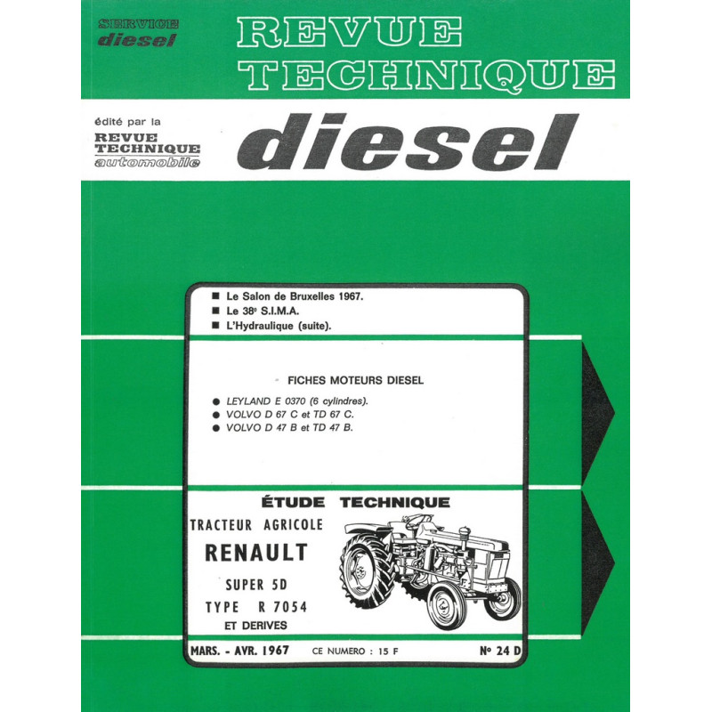 S5D R7054 R7154  Revue Technique Agricole Renault