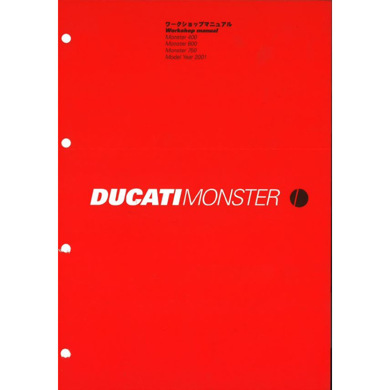 Monster 400 - 600 - 750  2001 - Manuel Atelier Ducati Anglais