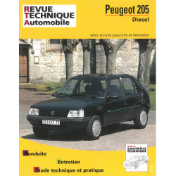 RTA Revue technique PEUGEOT 205 Diesel Atmo et Turbo