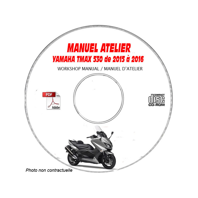 TMAX 530 15-16  - Manuel Atelier CDROM YAMAHA Anglais