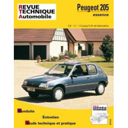 RTA Revue technique PEUGEOT 205 Essence 0.9l, 1.1l, 1.3l jusqu'à Fin de fabrication