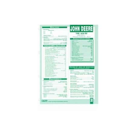 4039 TRT Fiche Technique John Deere