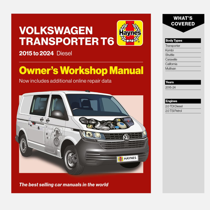 copy of T5 Transporter 03-14 Revue technique Haynes VW VOLKSWAGEN Anglais