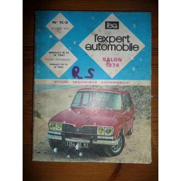 R16 TX R1156 Revue Technique Renault