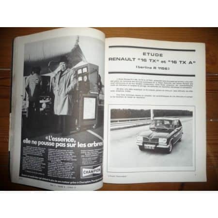 R16 TX R1156 Revue Technique Renault