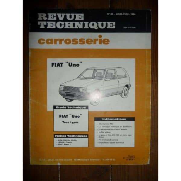 Uno Revue Technique Carrosserie Fiat