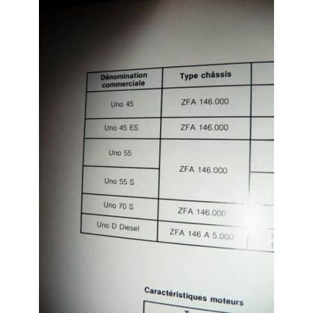 Uno Revue Technique Carrosserie Fiat