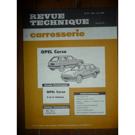 Corsa Revue Technique Carrosserie Opel