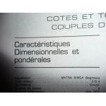 Bagheera Revue Technique Matra Simca