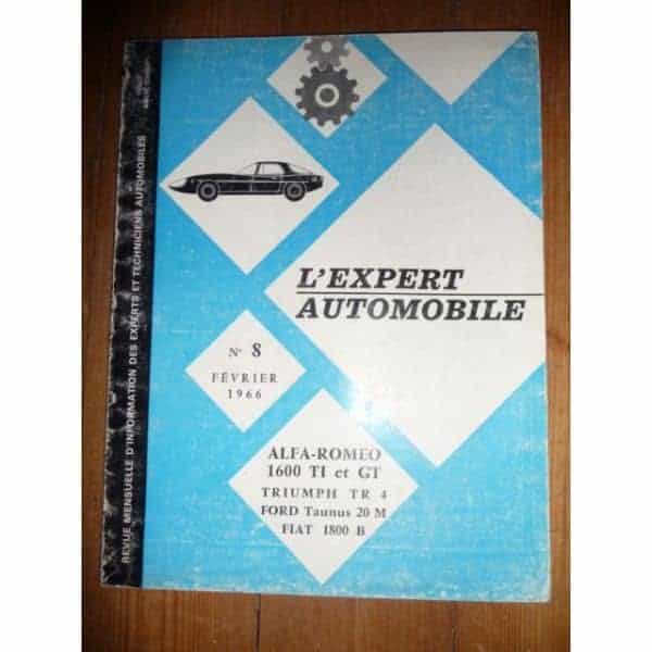 1600 TI GT Revue Technique Alfa Romeo