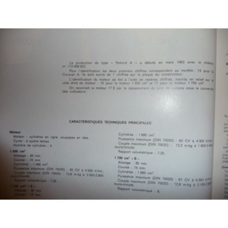 REKORD Car Revue Technique Opel