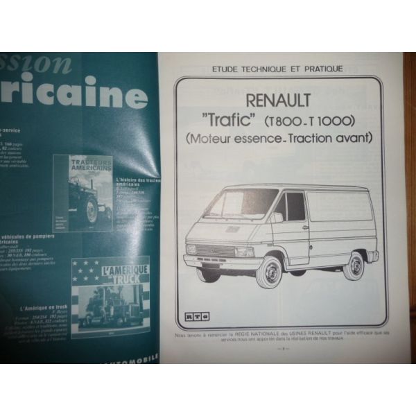 RENAULT TRAFIC Essence traction Avant 4x4 T800 et T1000
