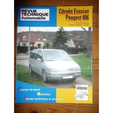 Evasion 806 Revue Technique Citroen Peugeot