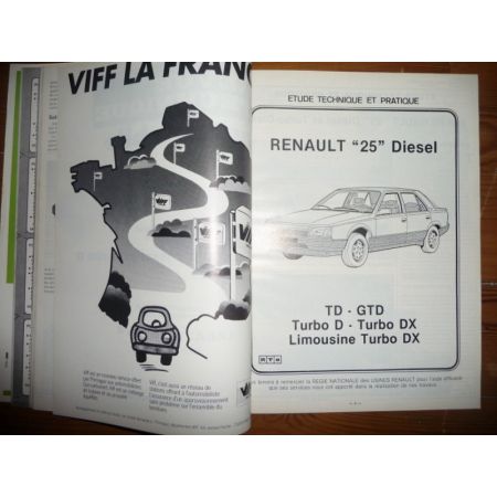 R25 GTD Turbo DX Revue Technique Renault