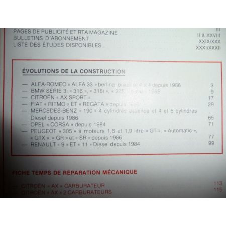 SPECIAL EVO Revue Technique Alfa Romeo Bmw Citroen Fiat Mercedes Opel