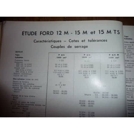 Taunus Revue Technique Ford