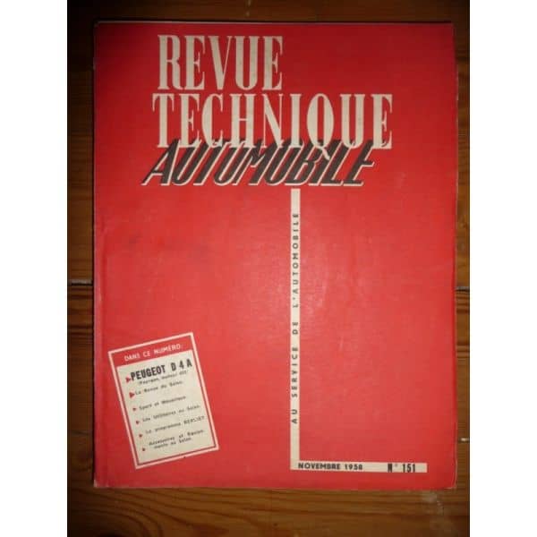 D4A Fourgon Revue Technique Peugeot