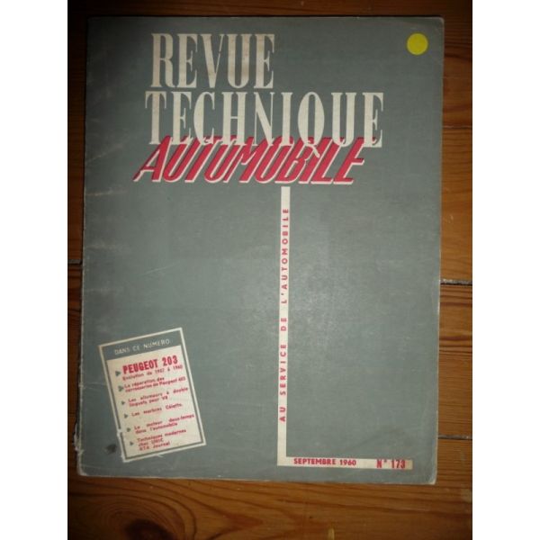203 57-60 Revue Technique Peugeot