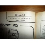 Estafette 62-64 Revue Technique Renault