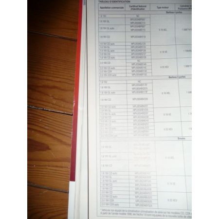 Vectra 96- Revue Technique Opel