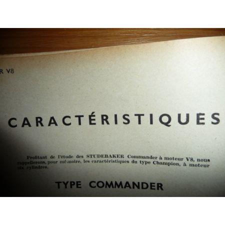 Commander V8 Revue Technique Studebaker
