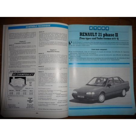 R21 Ph II Revue Technique Renault