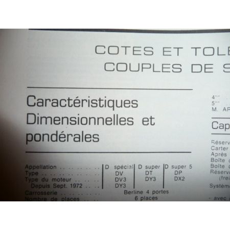 DS Revue Technique Citroen