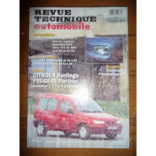 BERLINGO PARTNER Revue Technique Citroen Peugeot