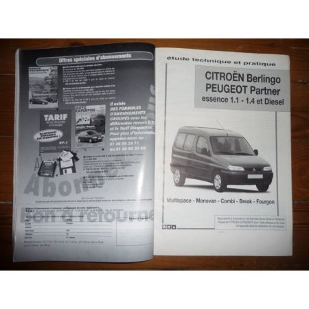 BERLINGO PARTNER Revue Technique Citroen Peugeot