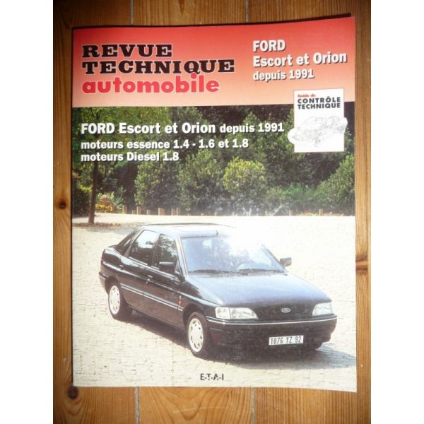Escort Orion 91- Revue Technique Ford