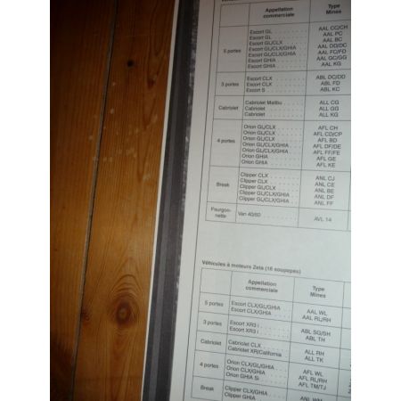 Escort Orion 91- Revue Technique Ford