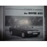 RTA Revue technique ROVER Série 600 Essence atmosphérique 2.0l et 2.3l et Turbo-Diesel